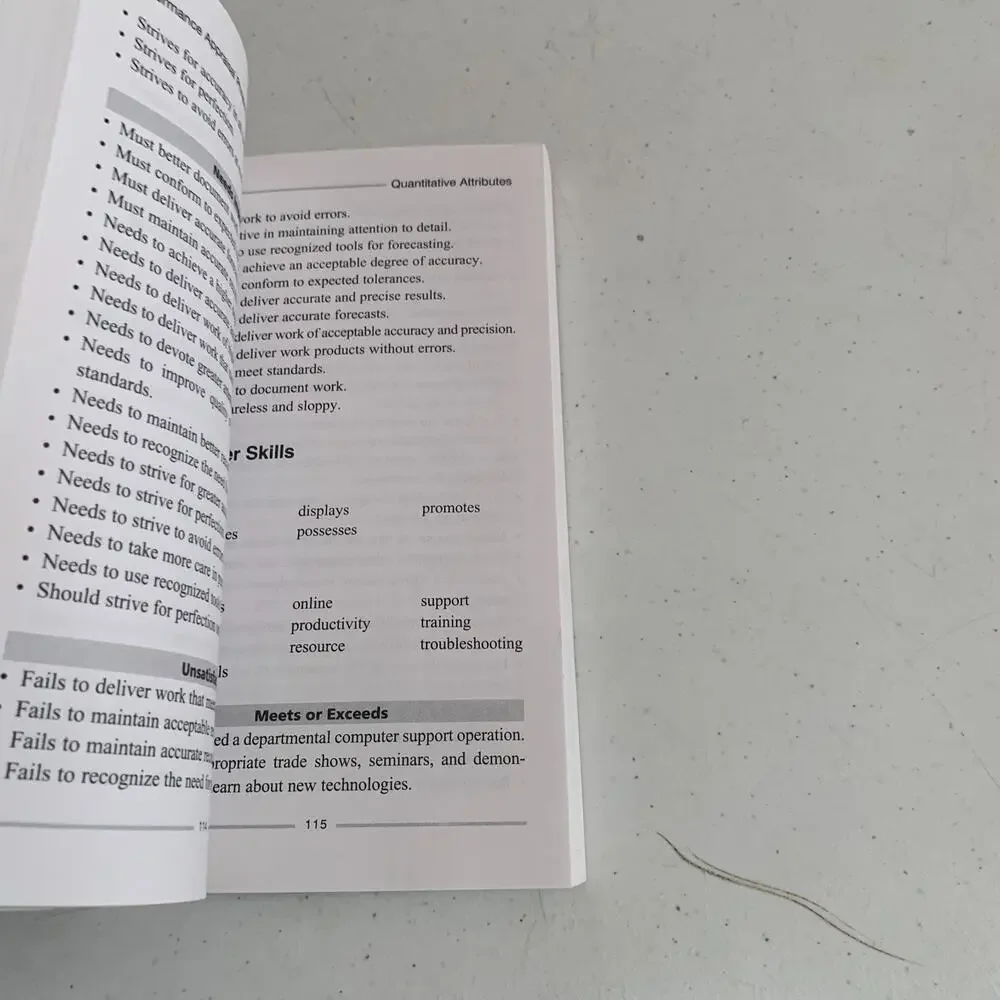 Performance Appraisal Phrase Book: The Best Words Phrases and Techniques